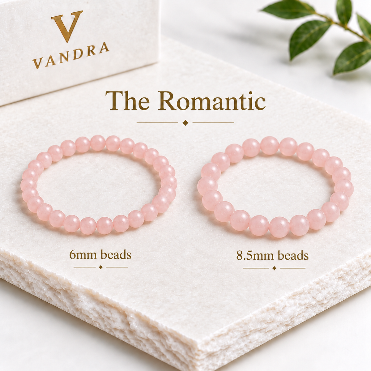 The Romantic — Rose Quartz Bracelet